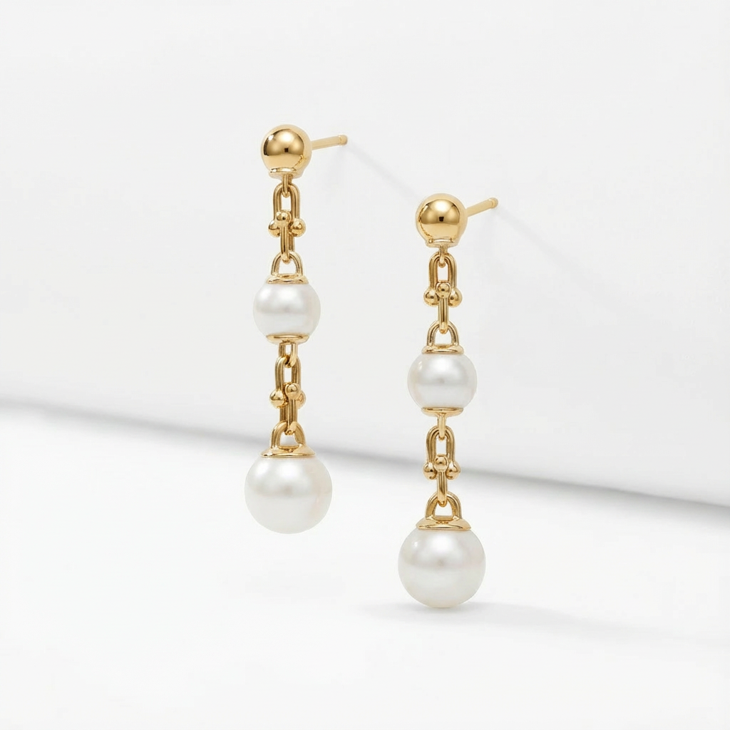 Lyra Pearl Küpe (İthal Kutulu Model)