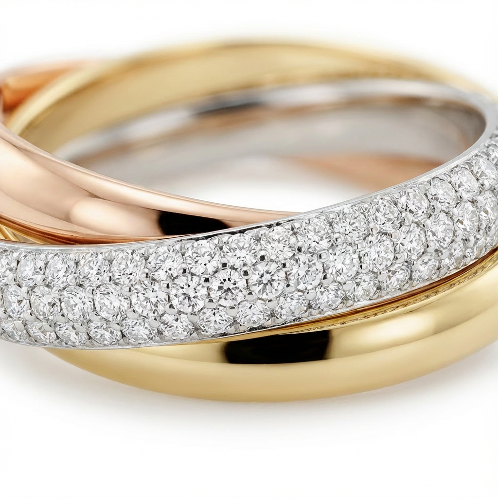 Infinity Trio Yüzük (İthal Kutulu Model)