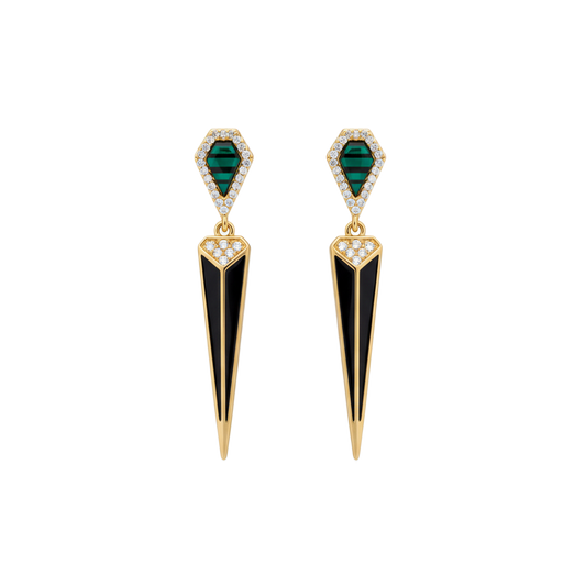 Crimson Obelisk Küpe