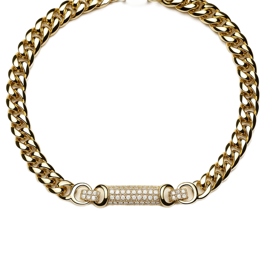 Gilded Curb Bileklik