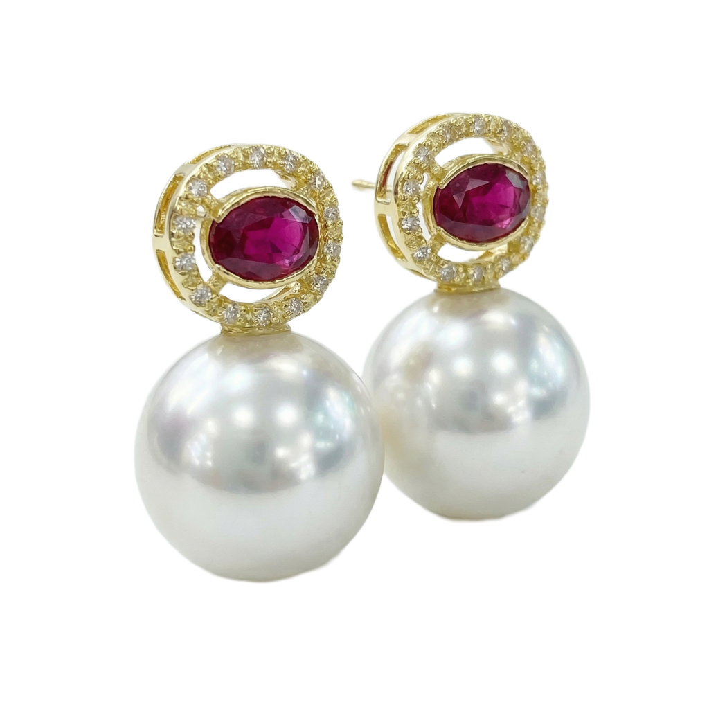 Sparkling Garnet Küpe