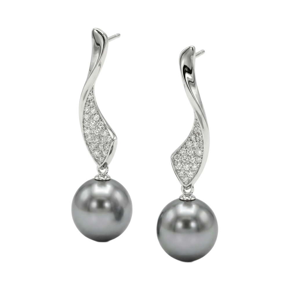 Sinuous Smoke Earrings