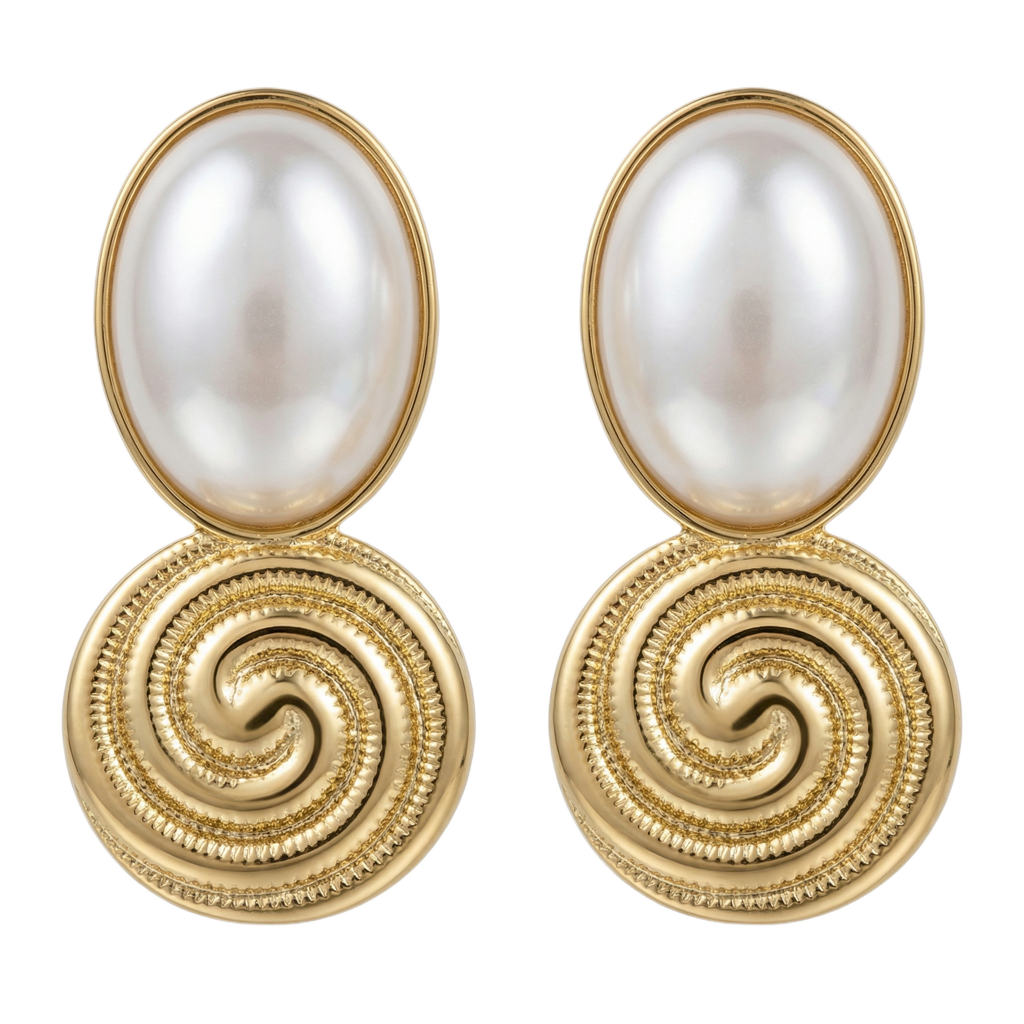 Crimson Spiral Muse Küpe