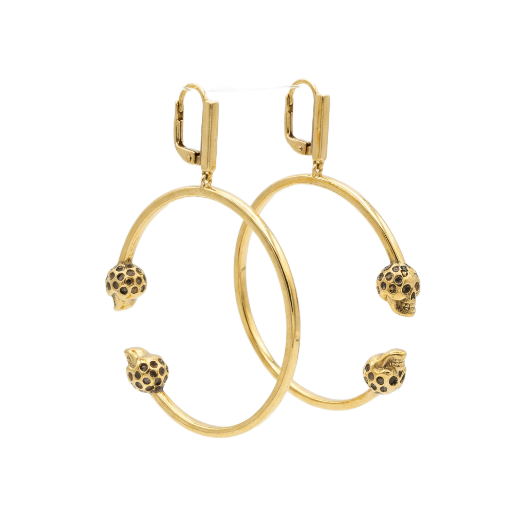 Серьги «Полая кость» (импортная модель в коробке)