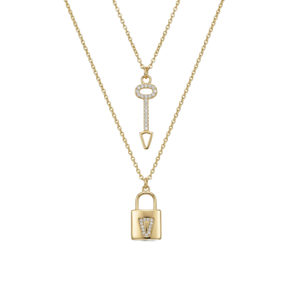 Key & Lock Duo Kolye