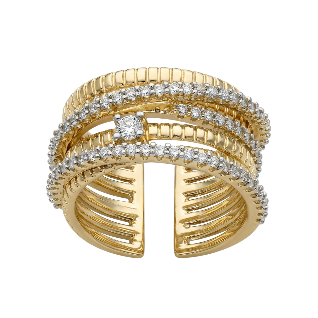 Orbit Fluted Yüzük