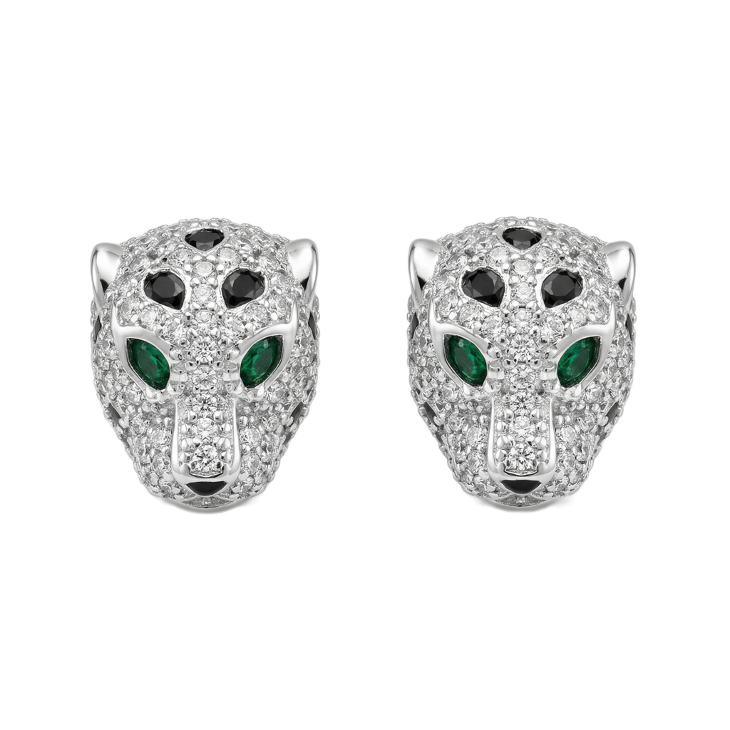 Panthère Emerald Küpe (İthal Model)