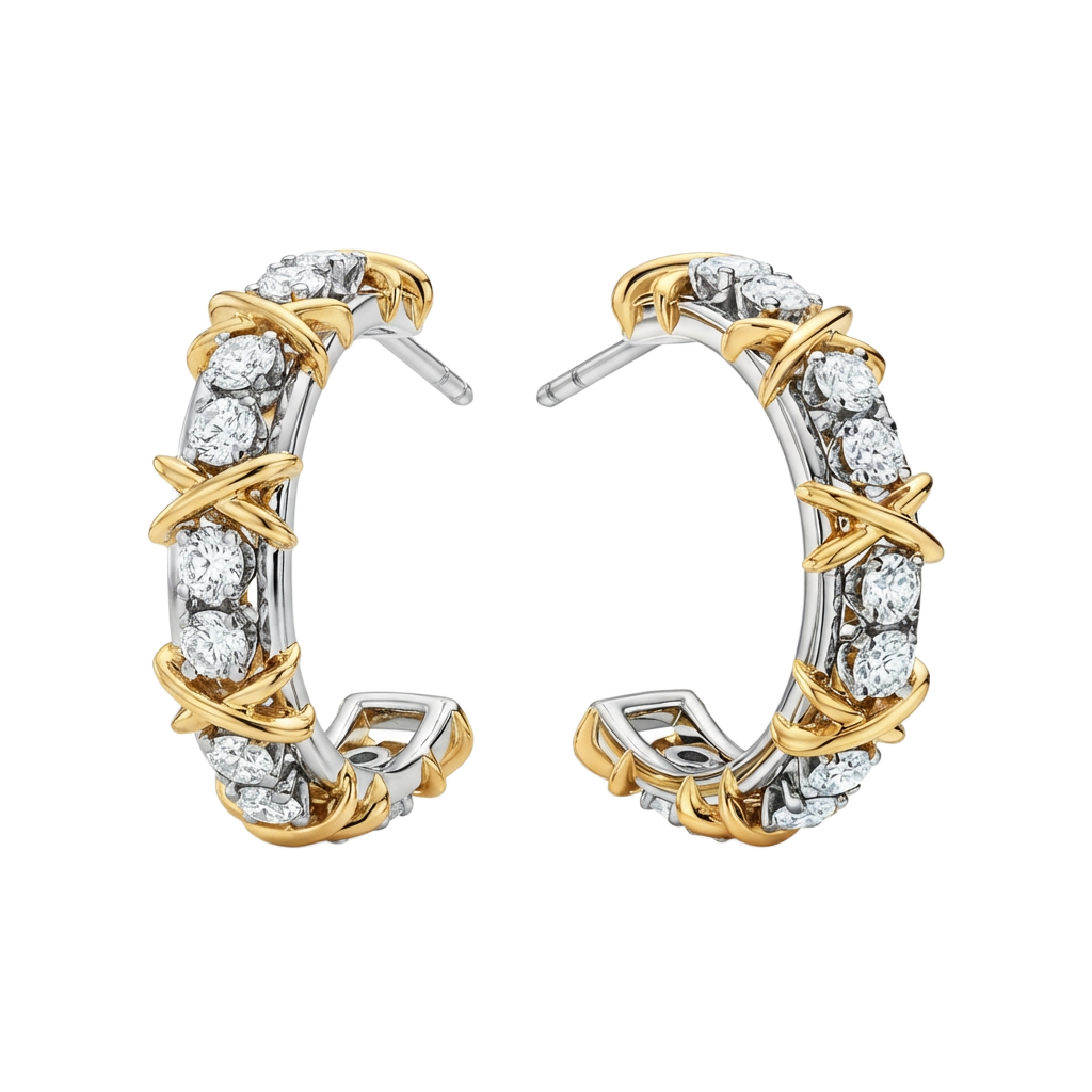 Cross Xo Küpe (İthal Kutulu Model)