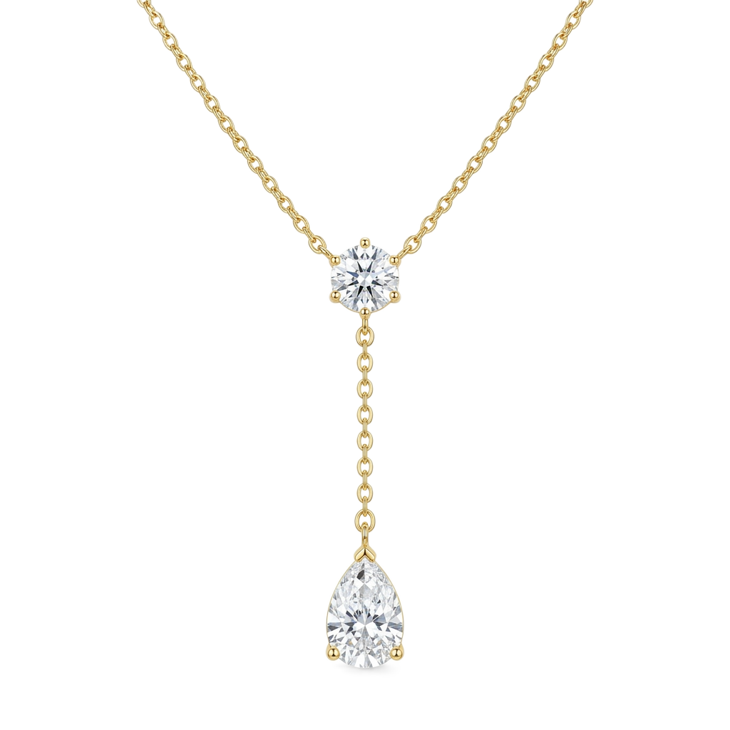 Pear Solitaire Kolye