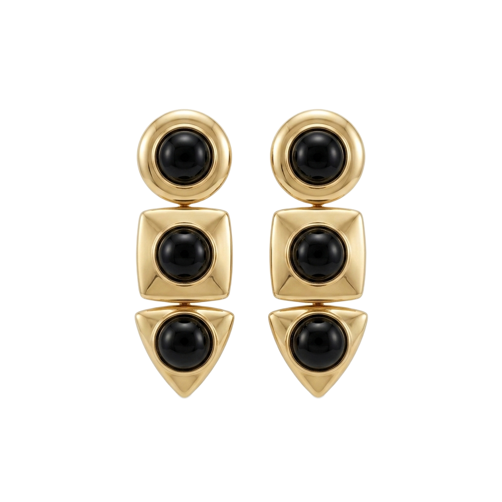 Trio Form Pearl Küpe