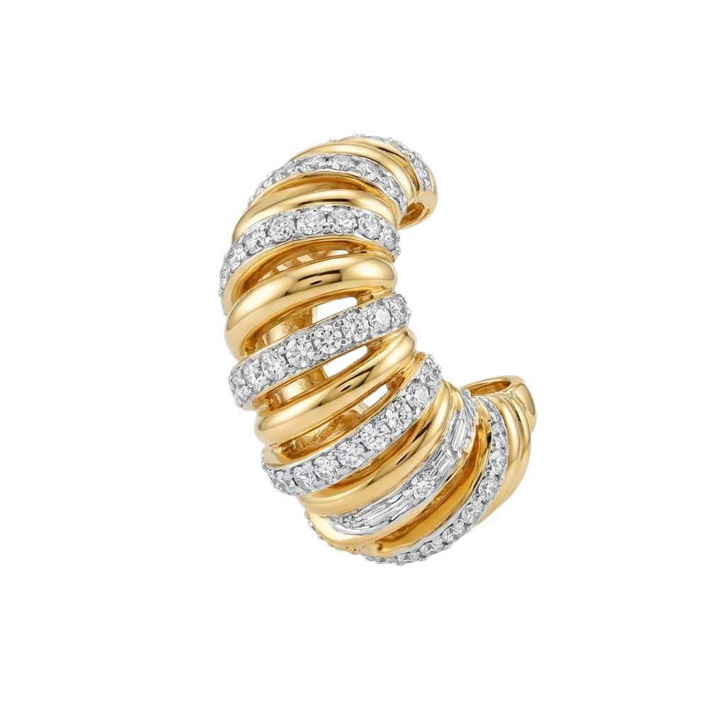 Fluted Croissant Earcuff