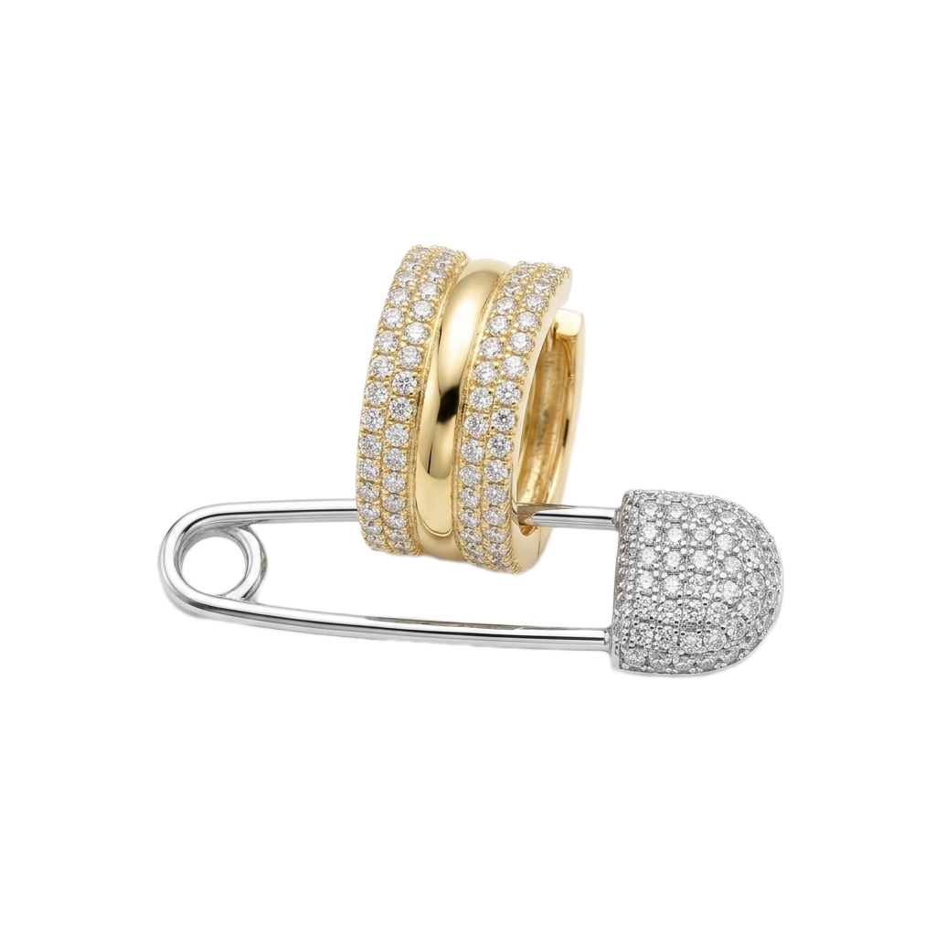 Safety-Pin Küpe