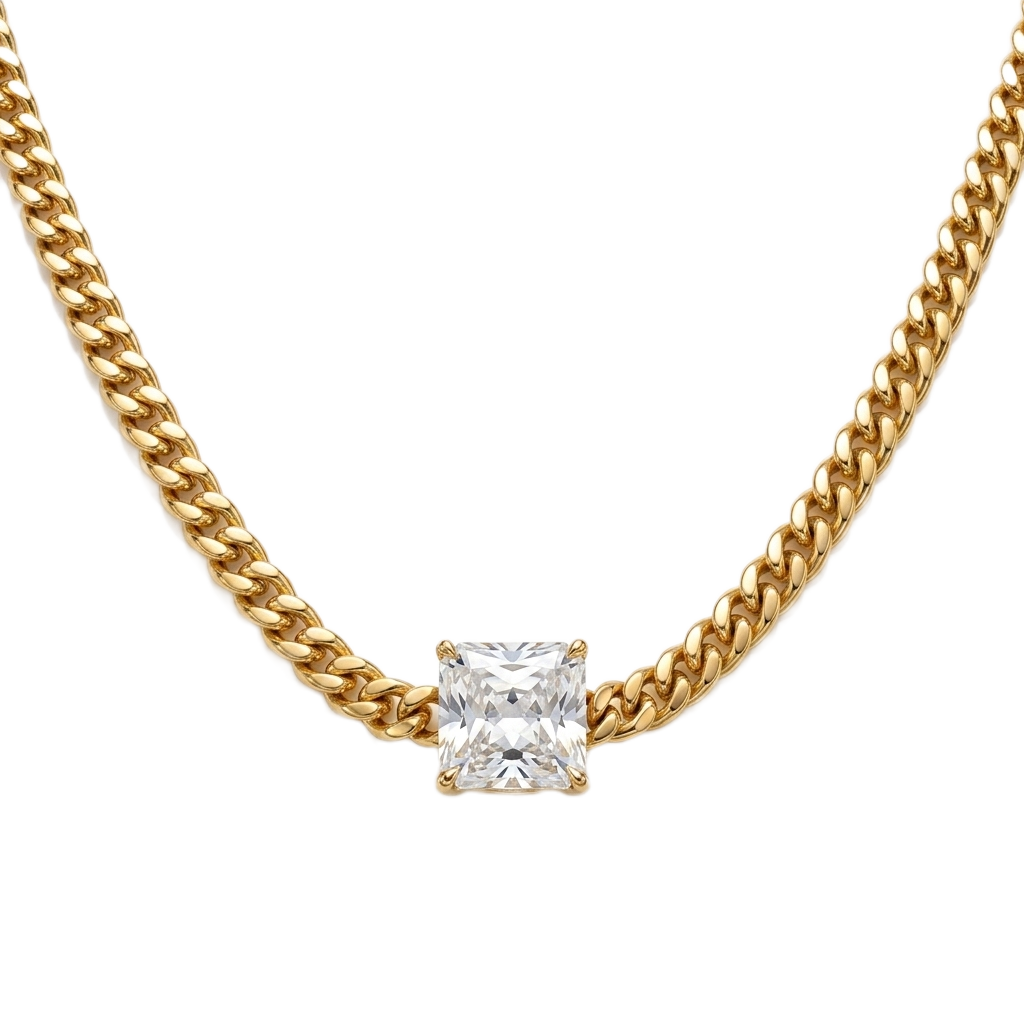 Cushion-Cut Kolye