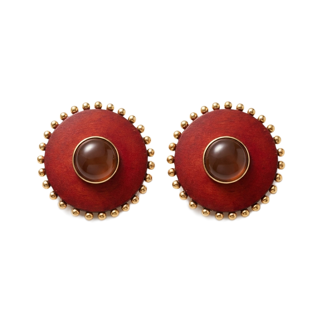 Cabochon Küpe