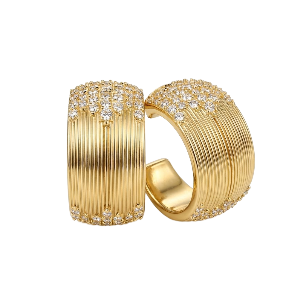 Striped-Gold Küpe