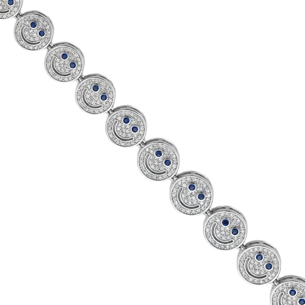 Sapphire Smiley Bileklik