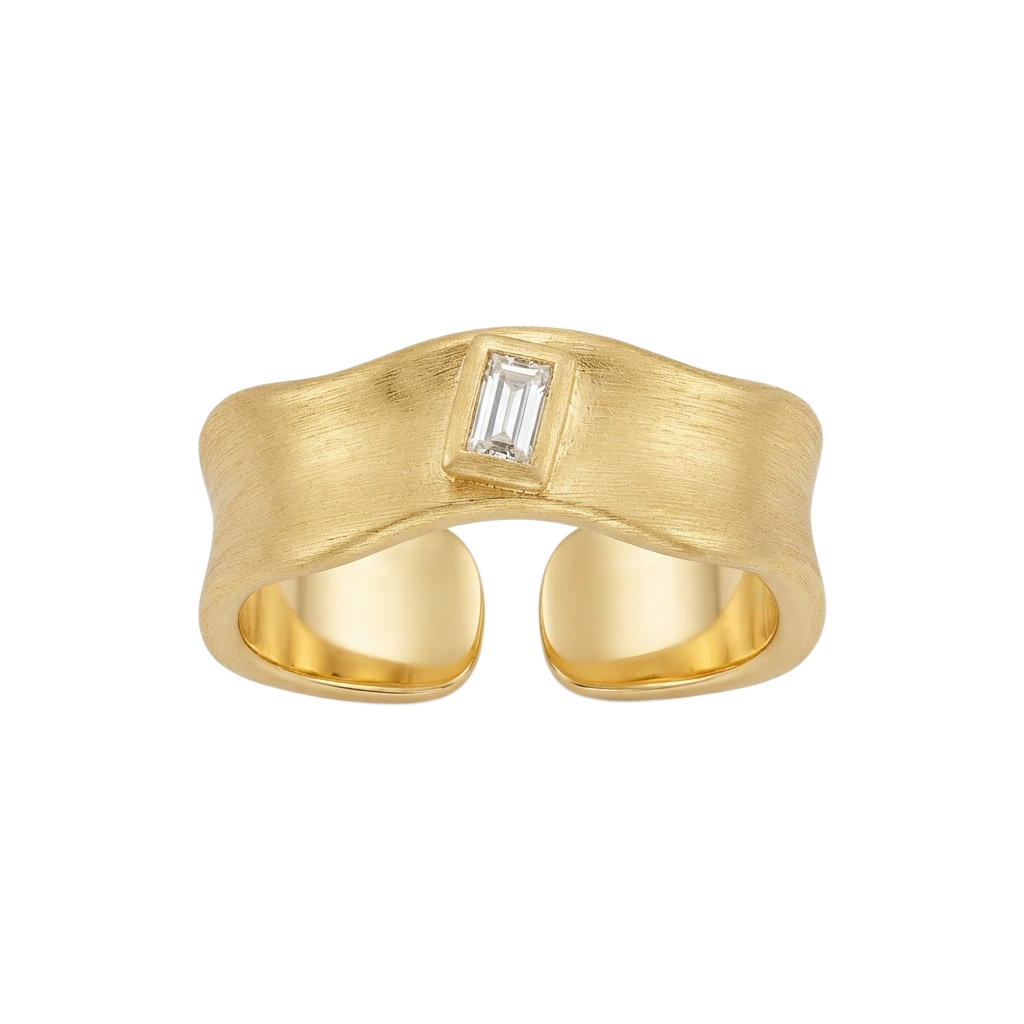 Brushed-Gold Yüzük