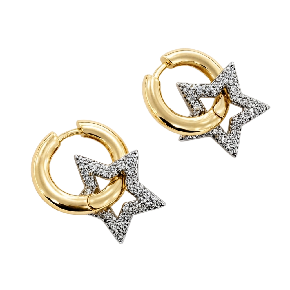 Pavé Star Küpe