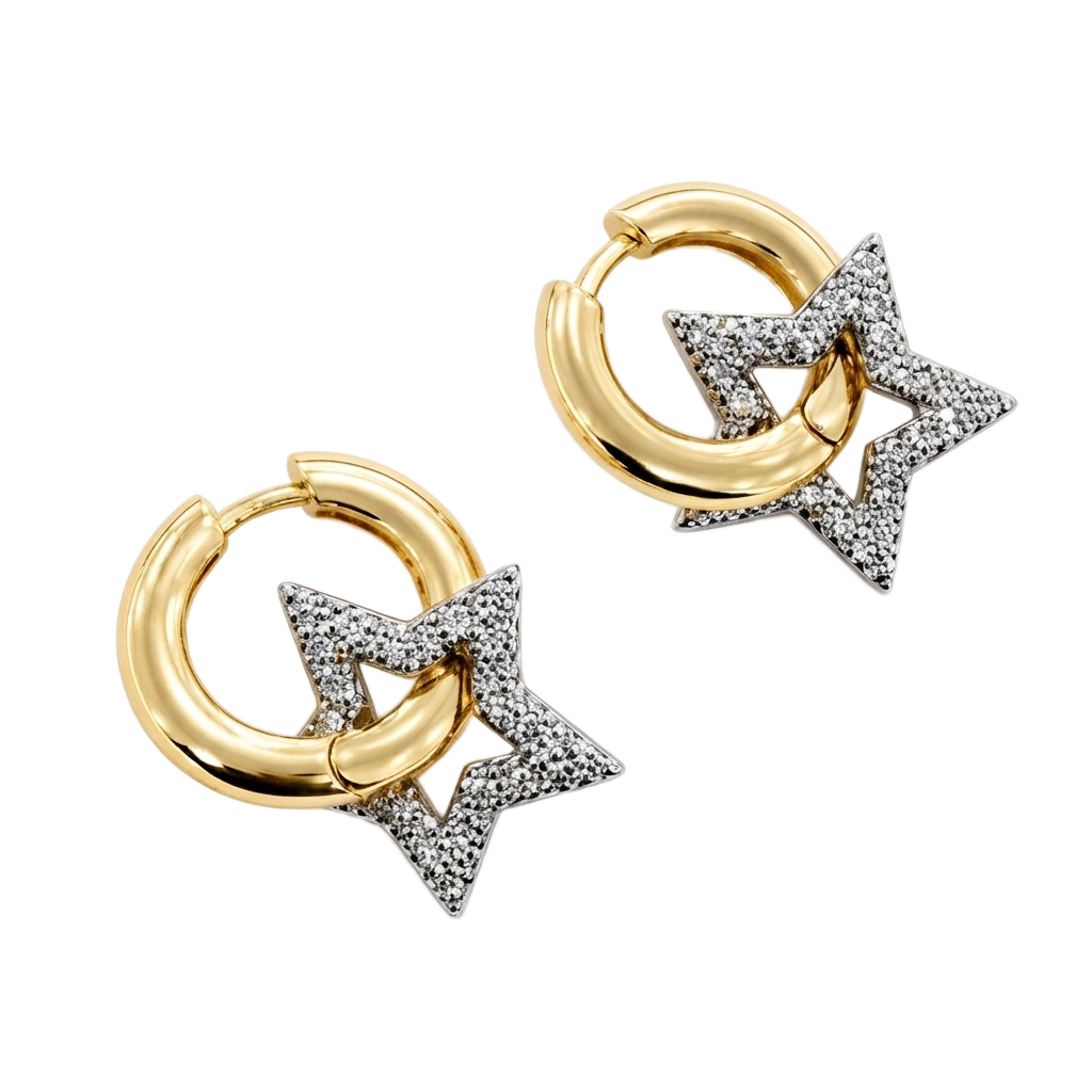 Pavé Star Küpe