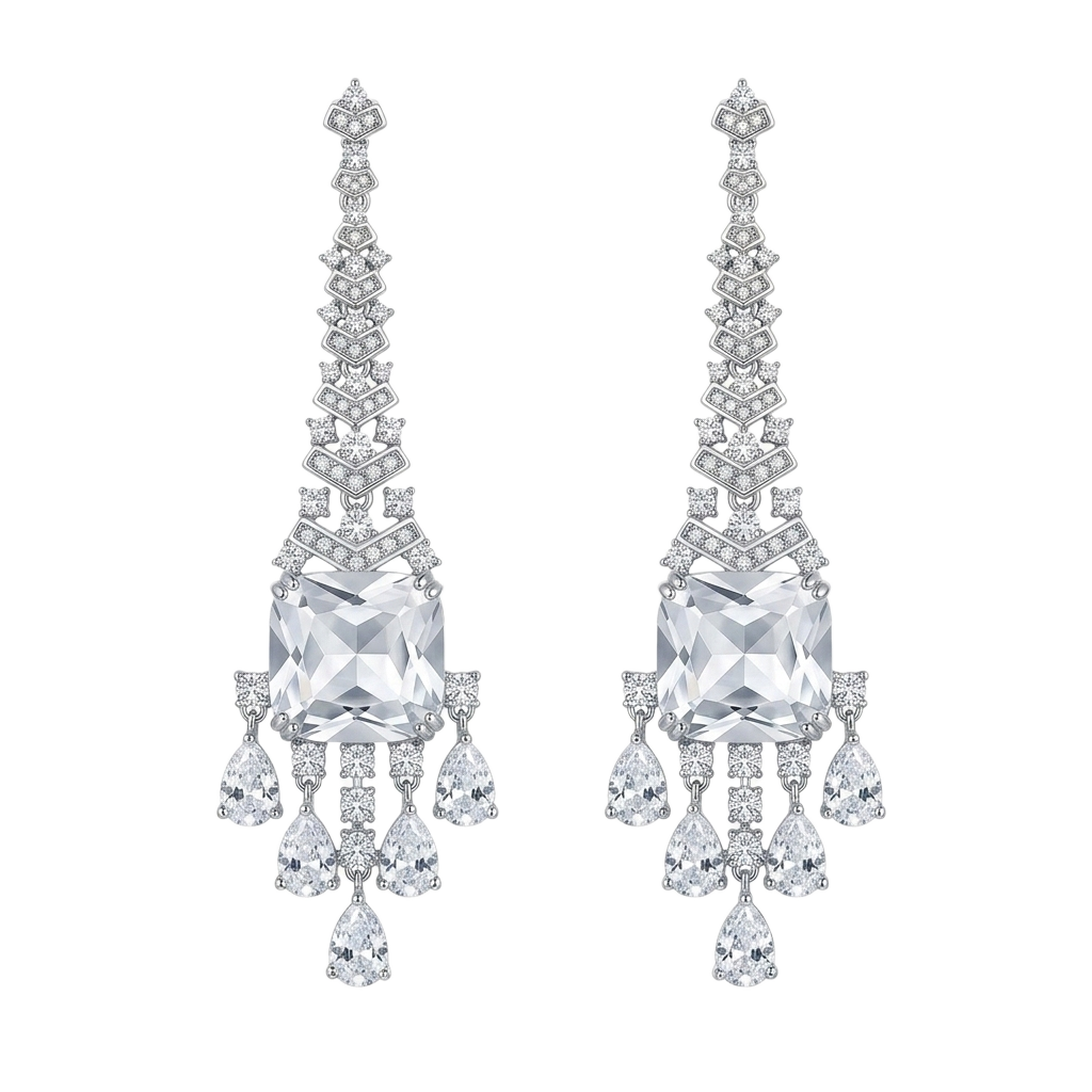 Art Deco Chandelier Küpe