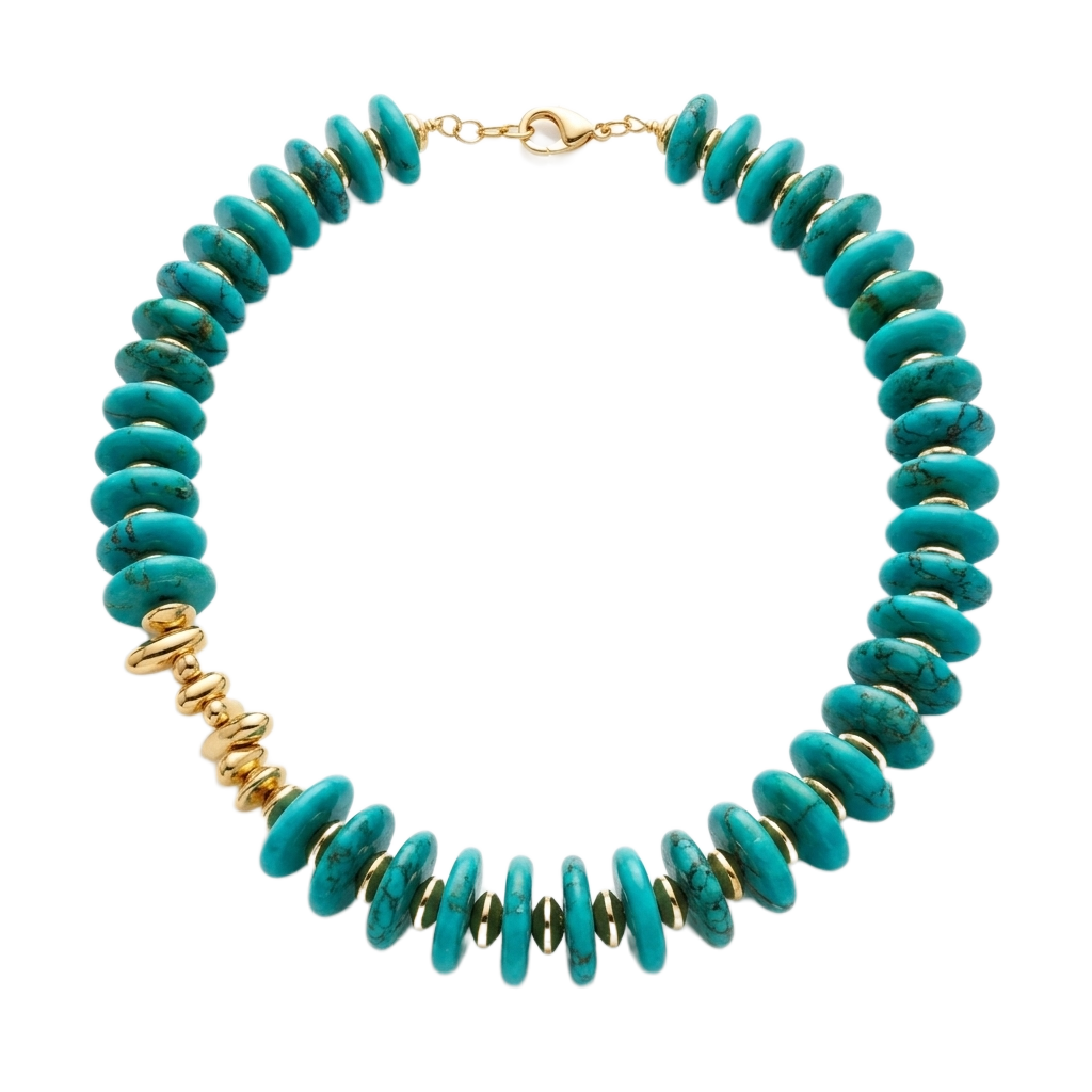 Chunky Turquoise Kolye