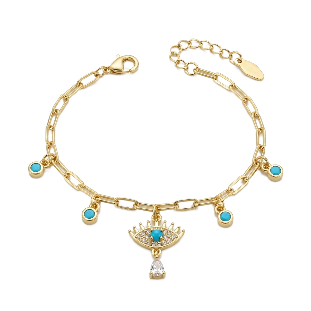 Riviera Eye & Turquoise Bileklik