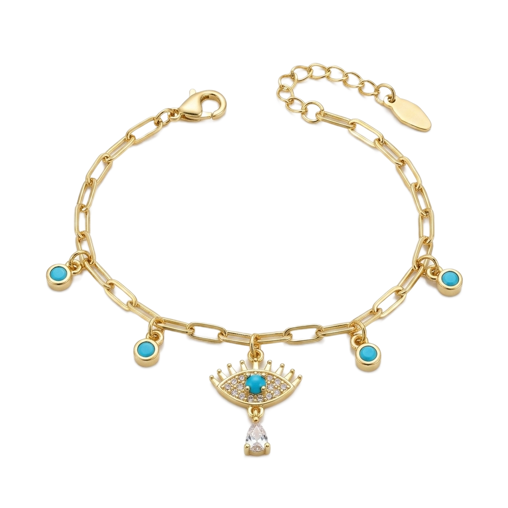Riviera Eye & Turquoise Bileklik