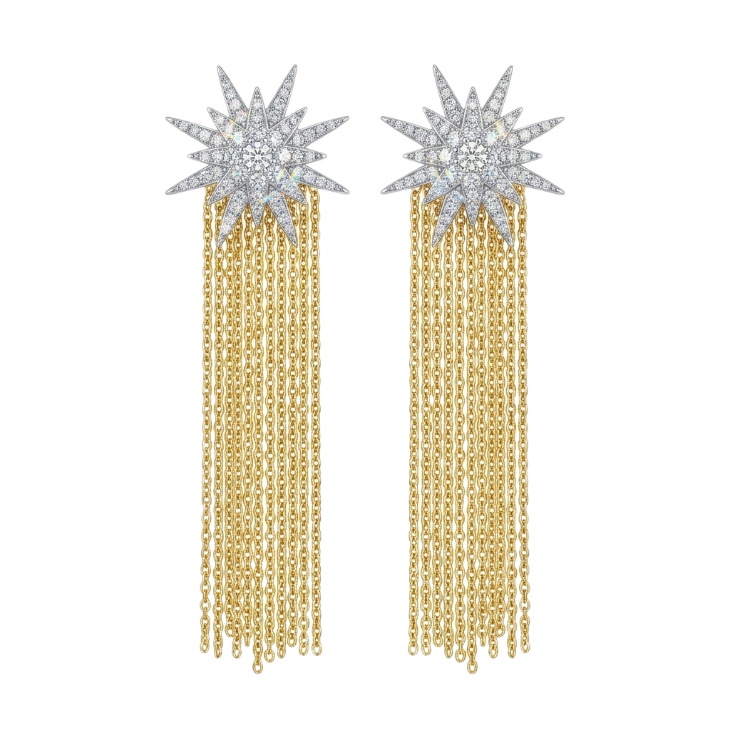 Gilded Supernova Küpe
