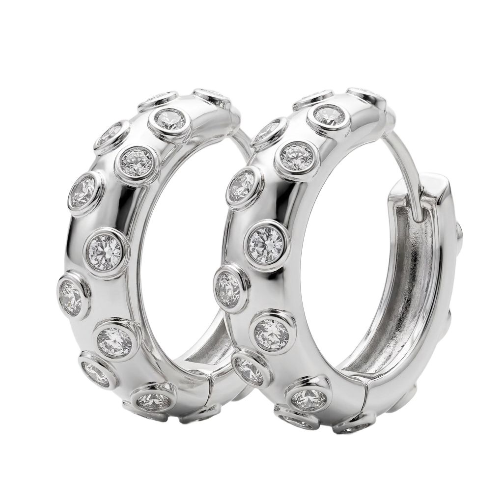 Embossed Dome Küpe