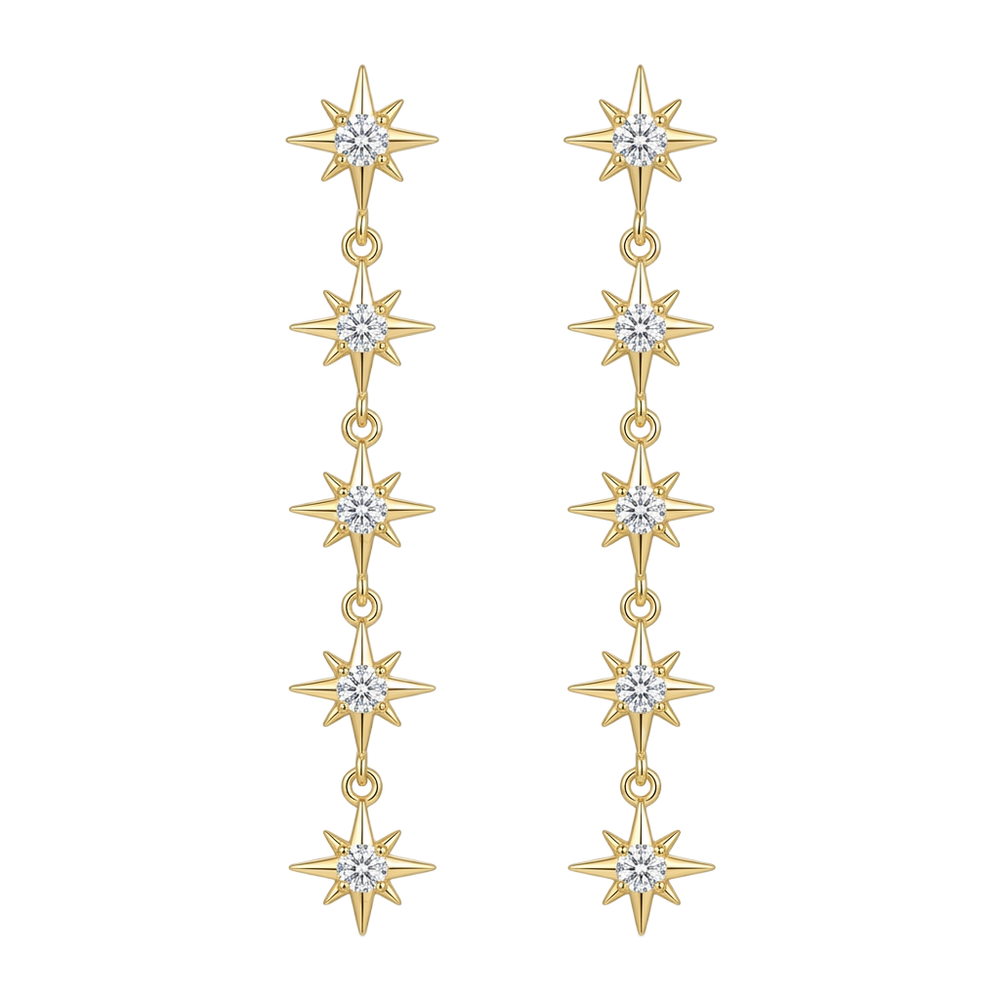 Cascading North Star Küpe