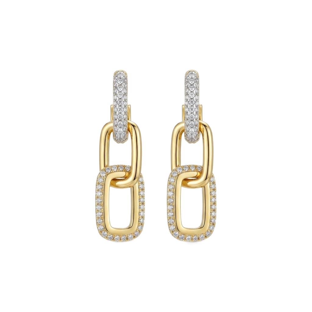 Pavé Elongated Küpe