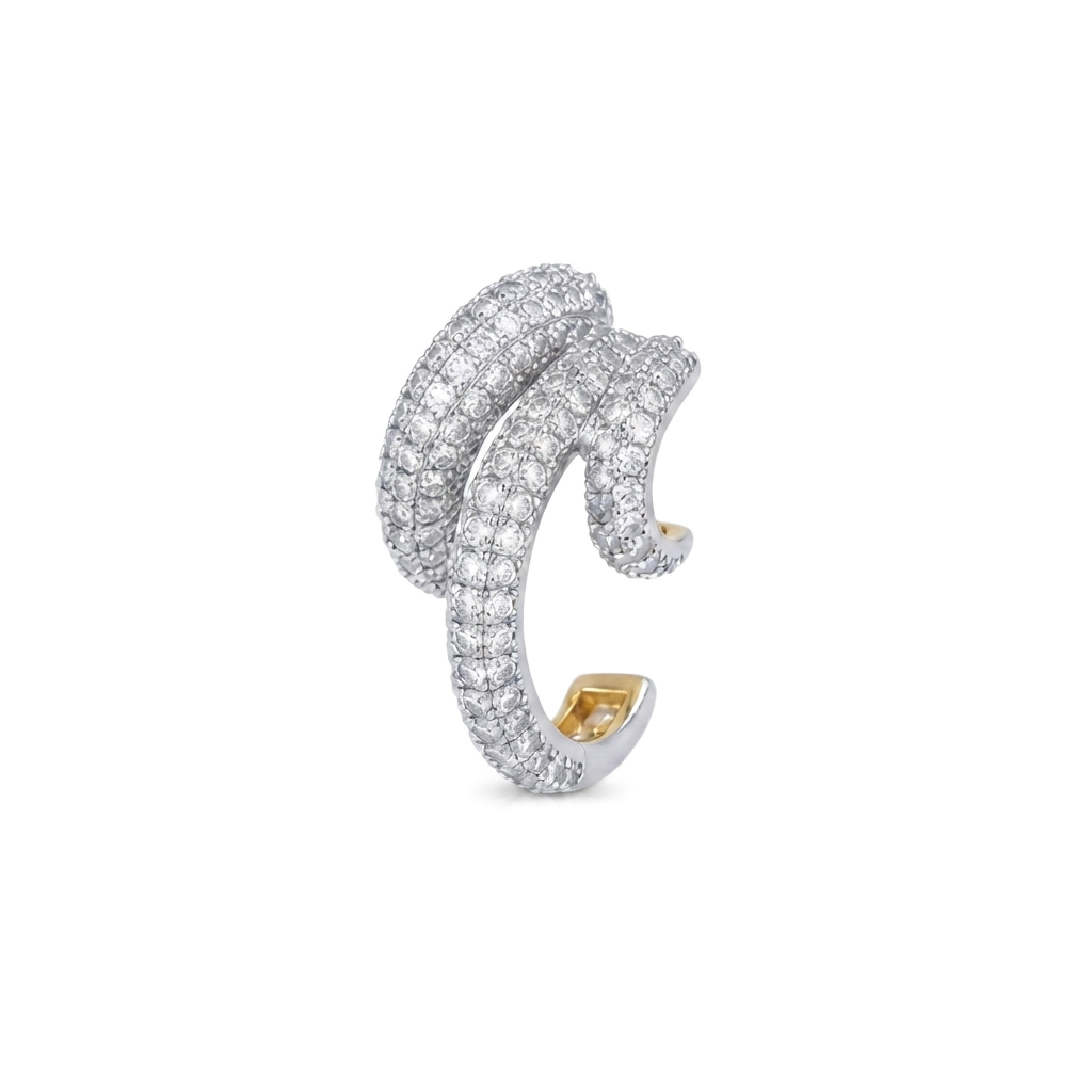 Full-Pavé Tiered Küpe