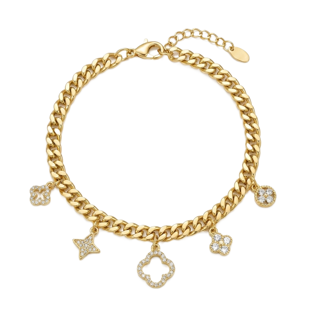 Curb Charm Bileklik
