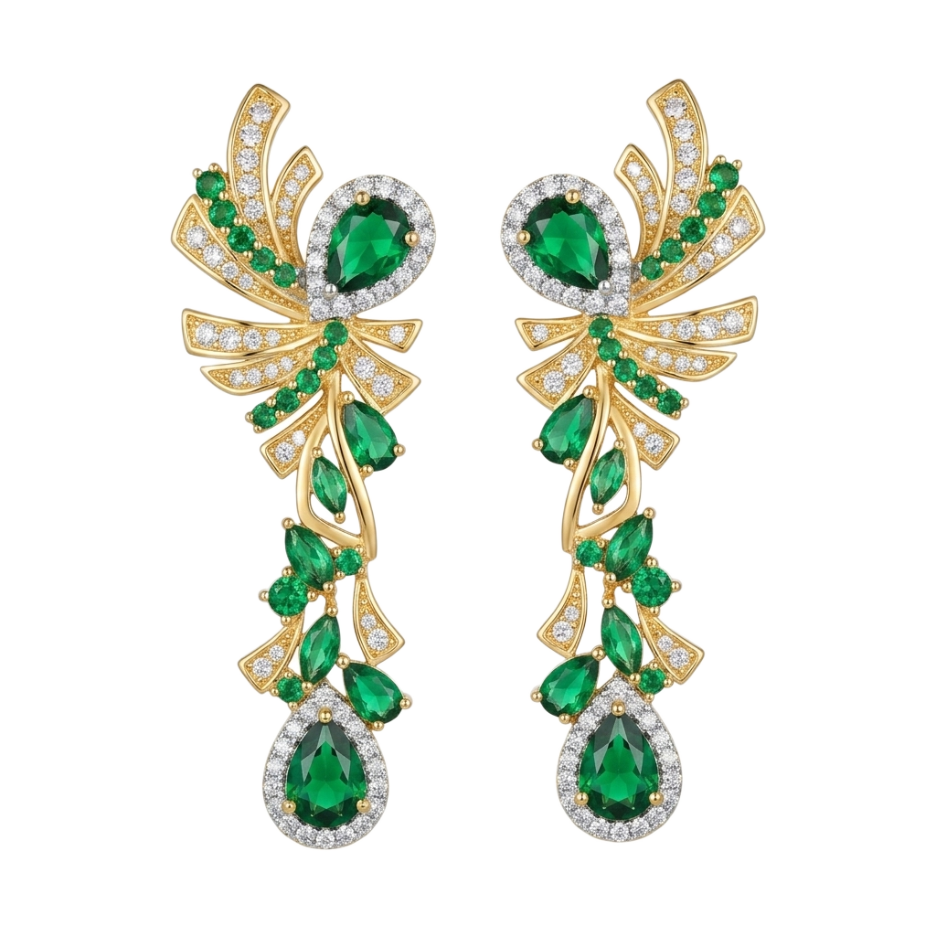 Gatsby Verdant Fan Küpe