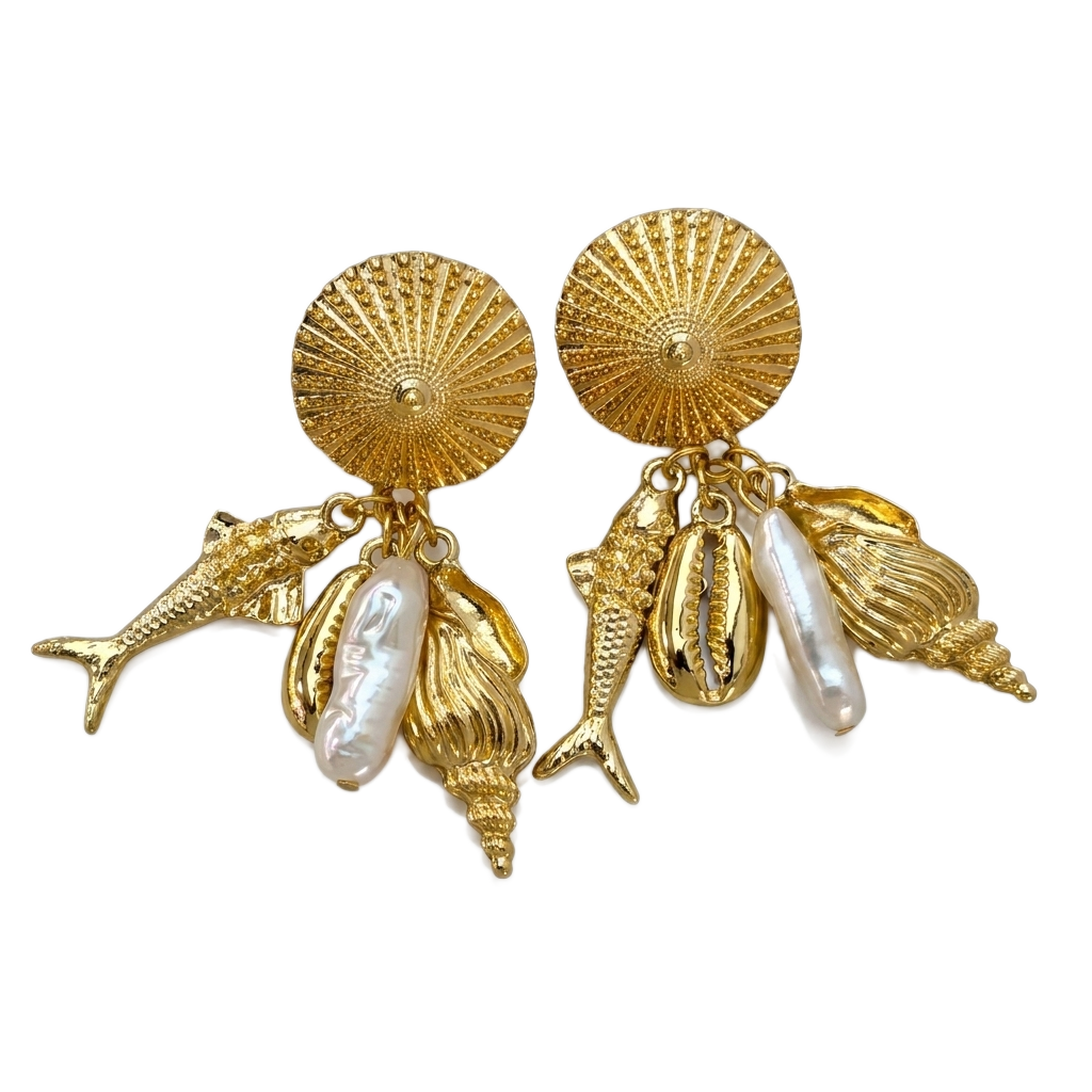 Baroque Marine Küpe