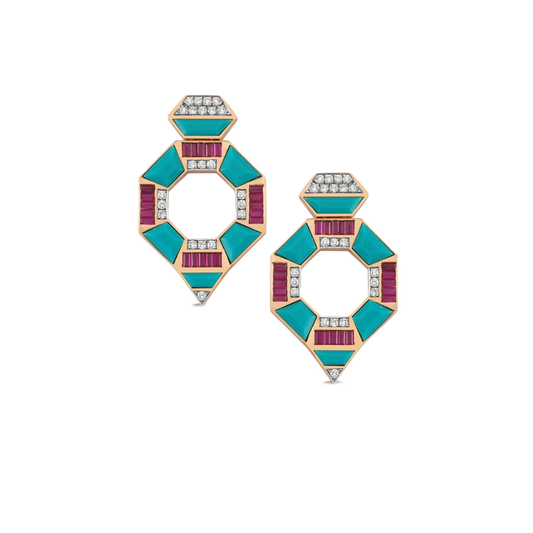 Art Deco Riot Küpe - MuffGem