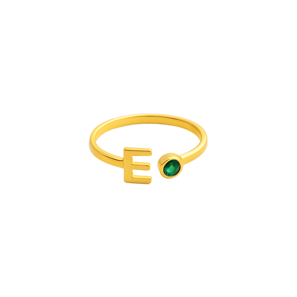 Aurora Letter Ring