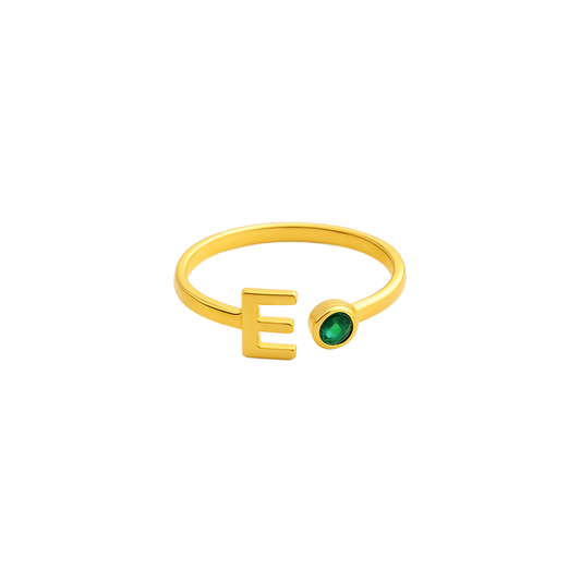 Aurora Letter Ring
