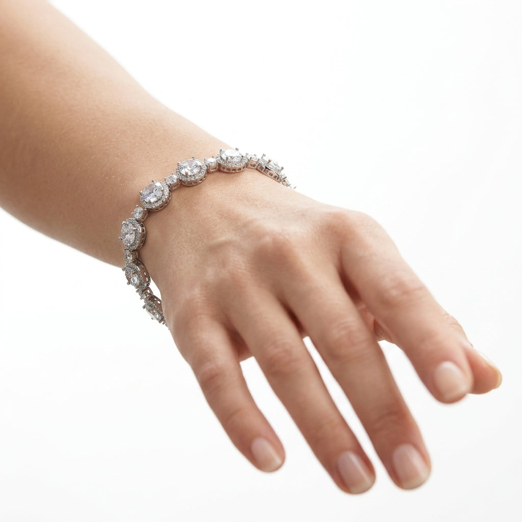 Round Crystal Bileklik