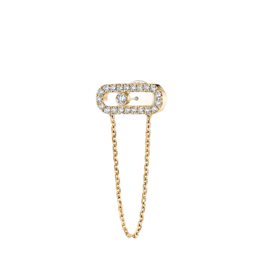 Chain and Stud Küpe - MuffGem