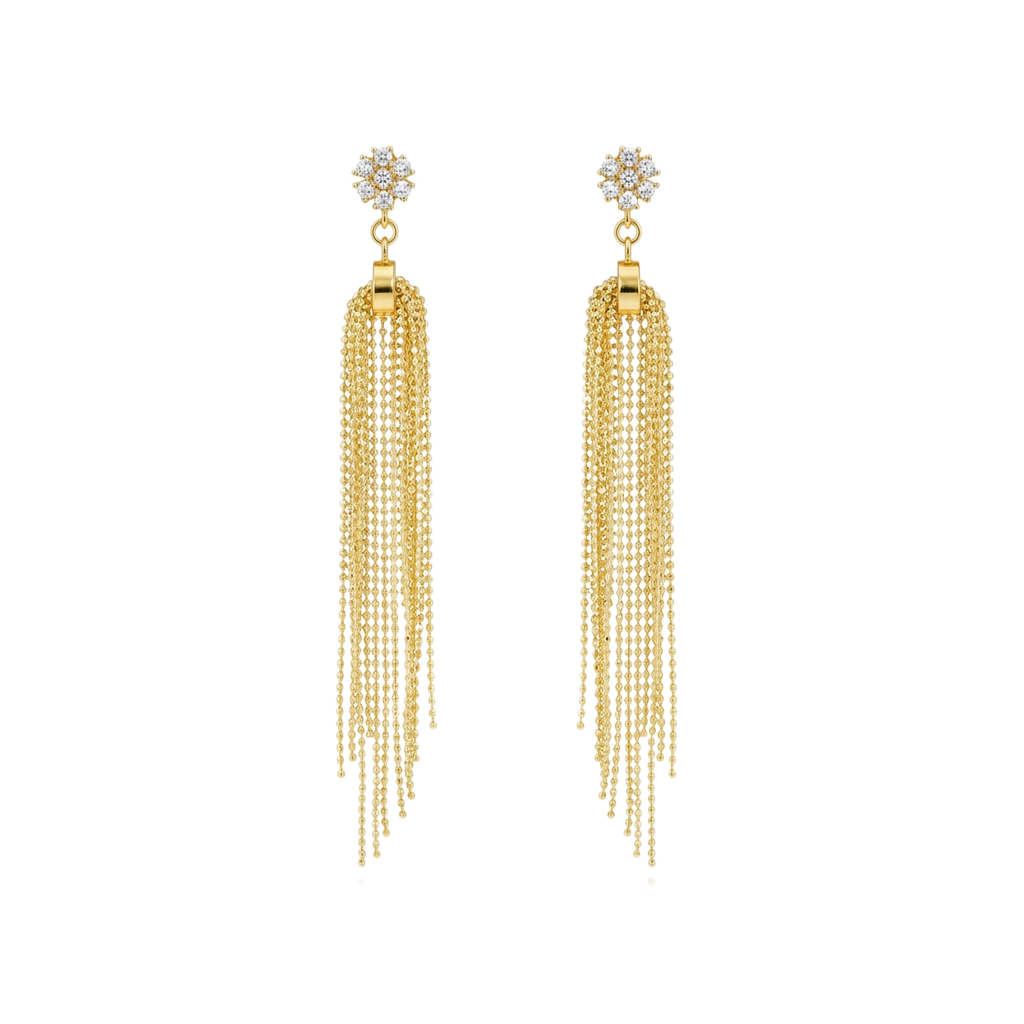 Flora Tassel Earrings