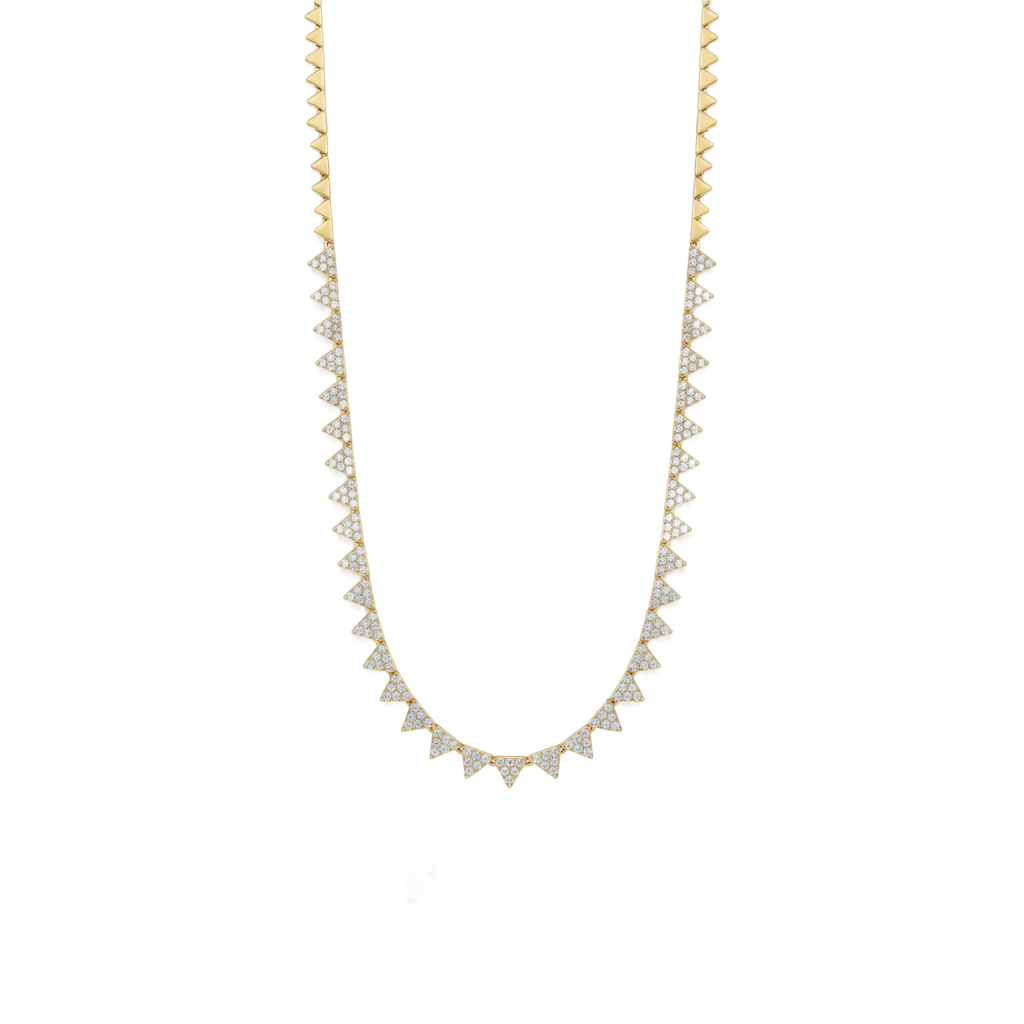 Crown V-Edge Necklace