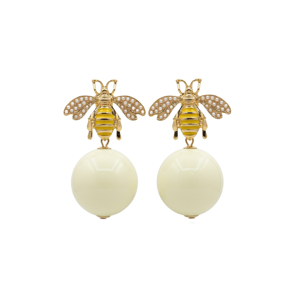 Gilded Bee Earrings