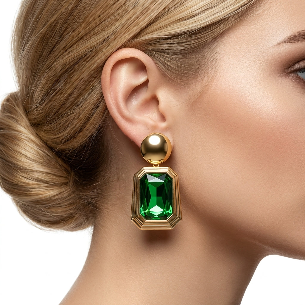 Emerald Estate Earrings