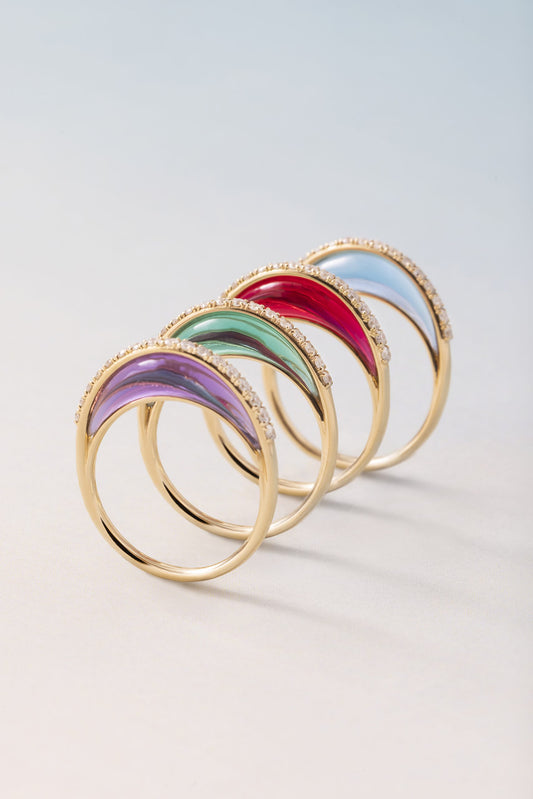 Amethyst Shine Ring