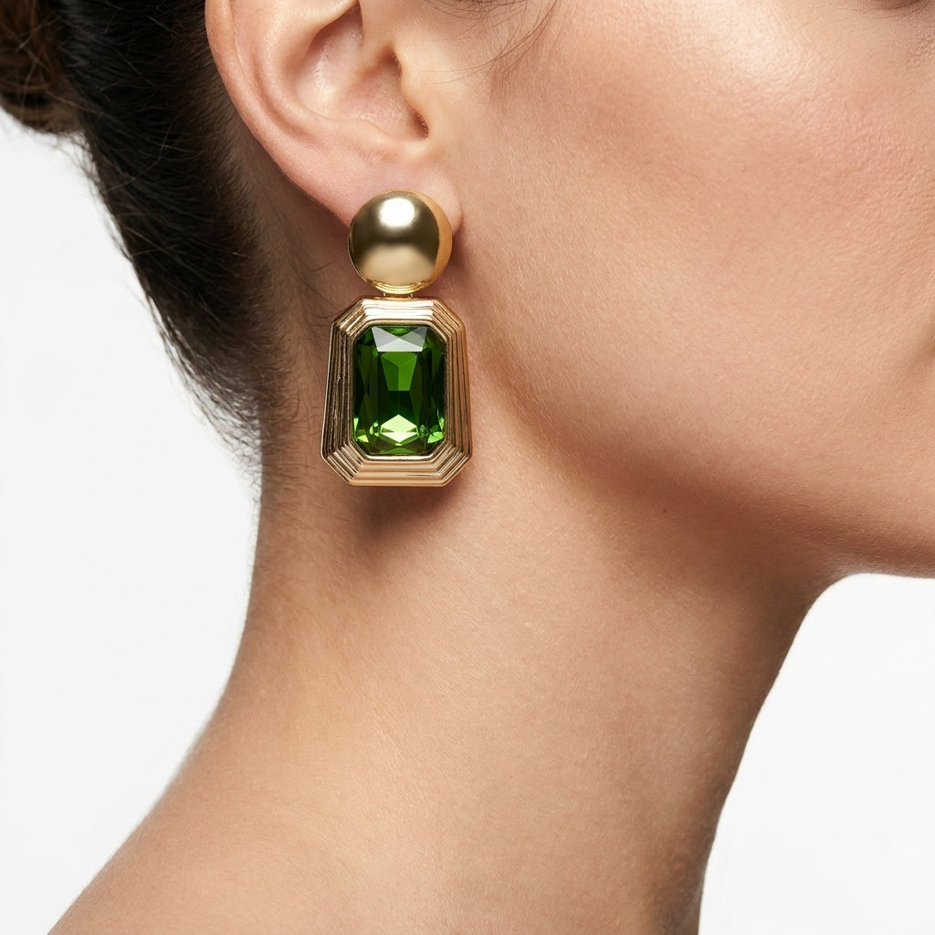 Emerald Estate Earrings