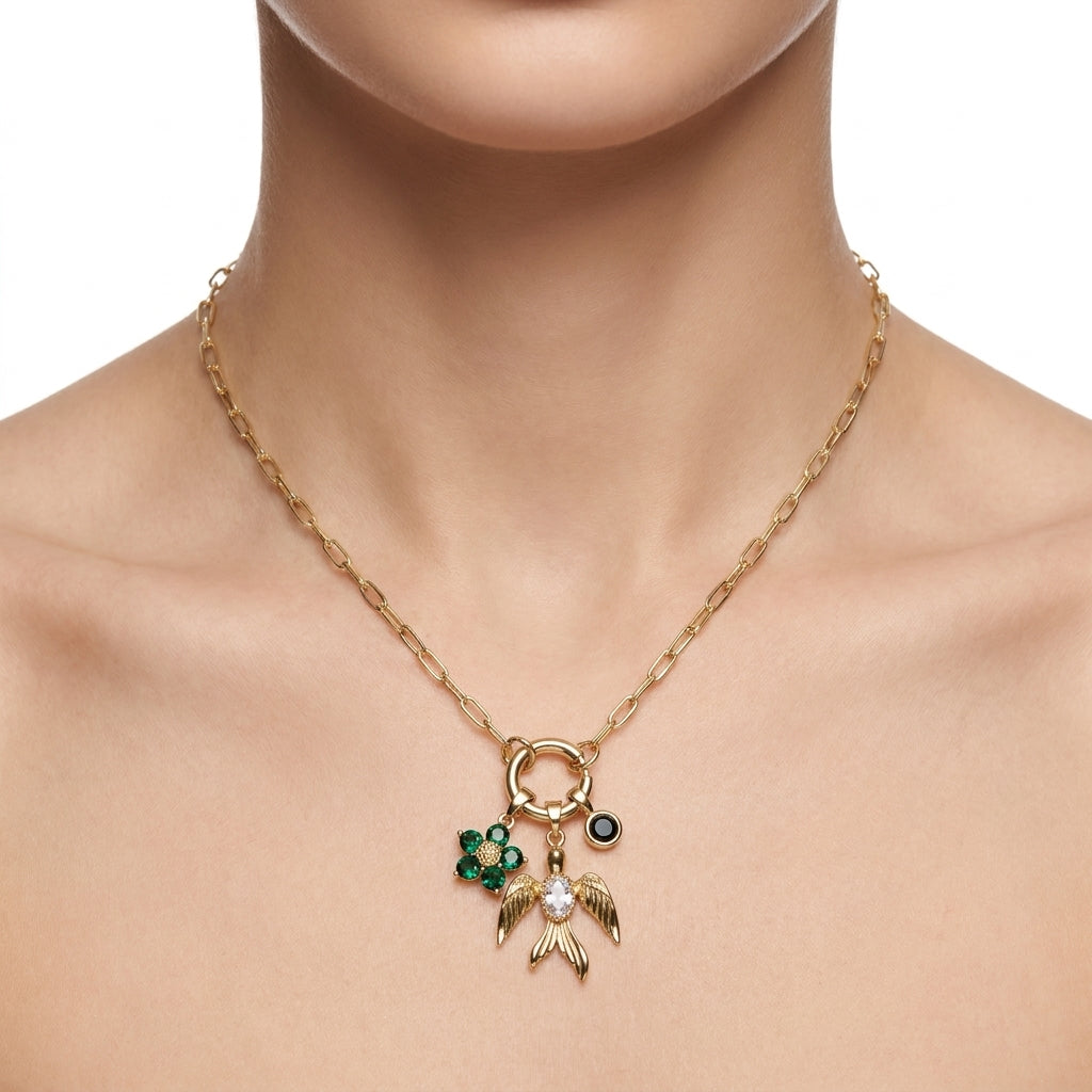 Aethelgard Bird Charm Kolye