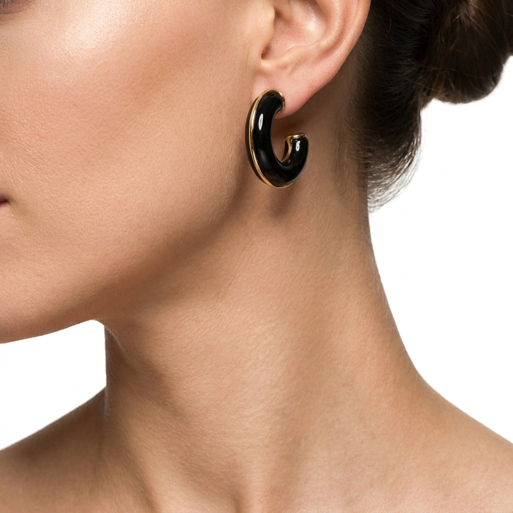 Black Onyx Küpe