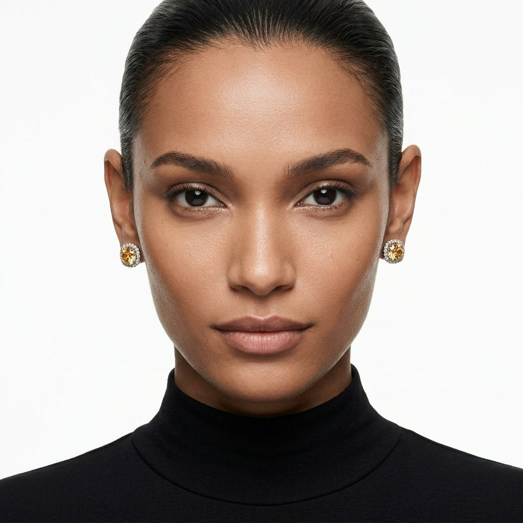 Ambra Halo Küpe