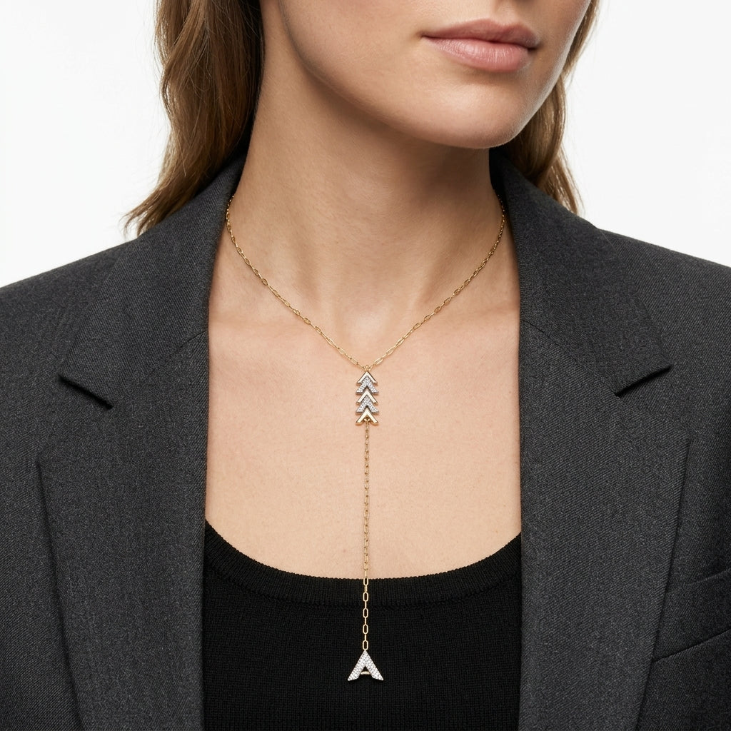 Arrowhead Y-Drop Kolye
